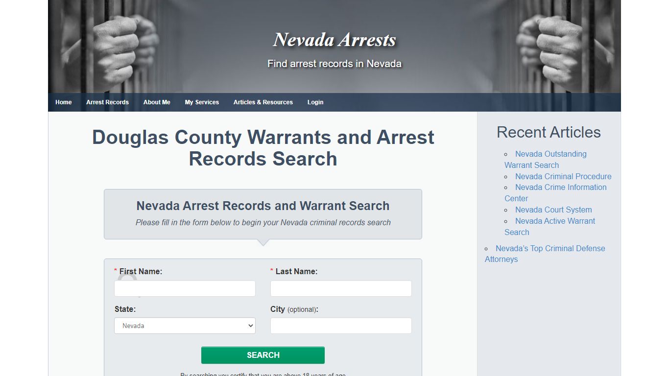 Douglas County Warrants and Arrest Records Search - Nevada Arrests